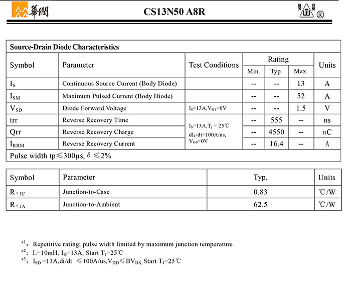 CS13N50 A8R-3