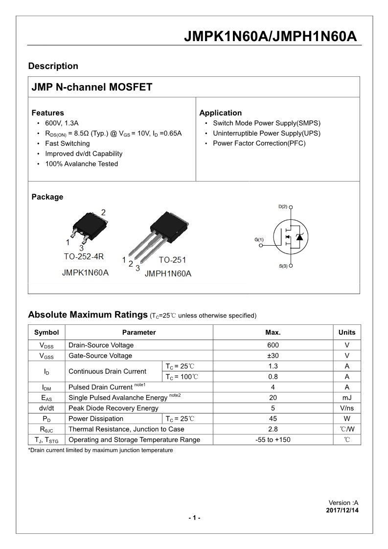 JMPK1N60A JMPH1N60A_1