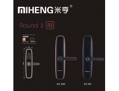 米亨R3指紋鎖家用防盜門(mén)鎖智能電子鎖大門(mén)鎖刷卡磁卡指紋密碼鎖