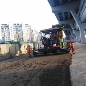 機場路南延水泥穩定層施工